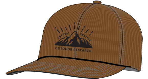 Outdoor Research Heritage Cord Trucker Cap, Saddle, One Size, 2776571145222
