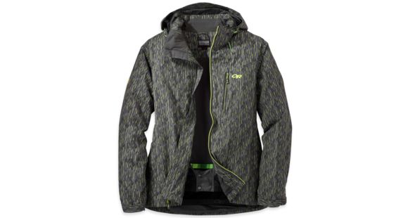 Outdoor Research Igneo Jacket - Men's-Pewter/Lemongrass Print-Medium