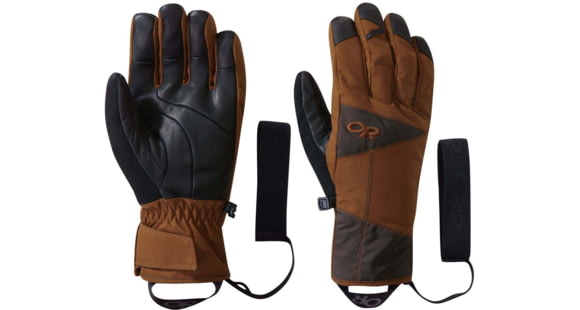 Outdoor Research Illuminator Sensor Gloves, Saddle/Dk Rst, Extra Small, 2433401683005