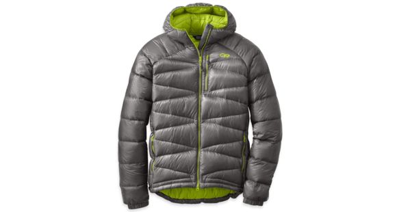 Outdoor Research Incandescent Hoody - Men's-Pewter/Lemongrass-X-Large