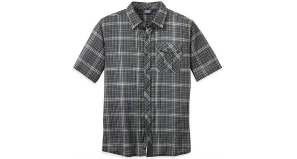 Outdoor Research Jinx Short Sleeve Shirt - Men's-Pewter/Alloy-Large