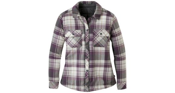 Outdoor Research Kalaloch Reversible Shirt Jacket - Women's, Pacific Plum Plaid, Medium, 2681341415007