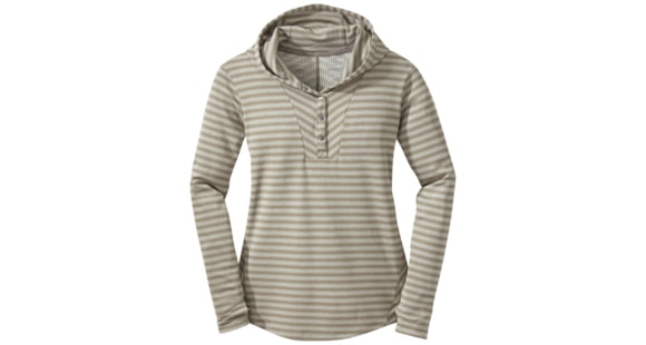 Outdoor Research Keara Hooded Henley - Women's, Cairn/Walnut, Large, 253991-0846008