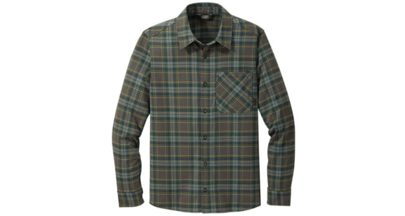 Outdoor Research Kulshan Flannel Shirt - Men's, Storm, Medium, 2776021288007