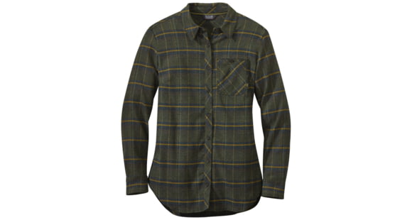 Outdoor Research Kulshan Flannel Tunic - Women's, Forest, Medium, 2714910600007