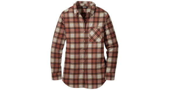 Outdoor Research Kulshan Flannel Tunic - Women's, Overcast, Extra Small, 2776111861005