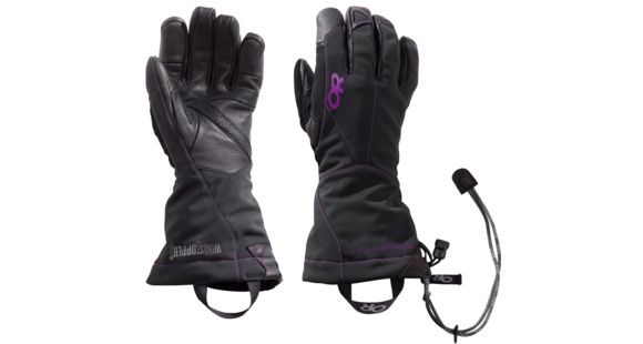 Outdoor Research Luminary Sensor Glove - Women's-Black/Ultraviolet-Large, BLACK-ULTRAVIOLET-LARGE