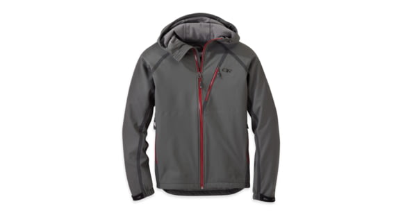 Outdoor Research Mithril Jacket - Men's -Charcoal/Redwood-Medium