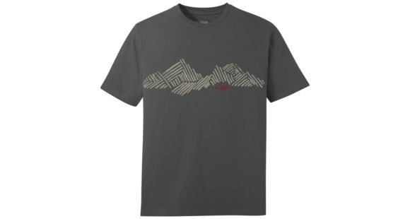 Outdoor Research Mountain Stripe Tee, Men's, Charcoal, M, 265930-charcoal-M