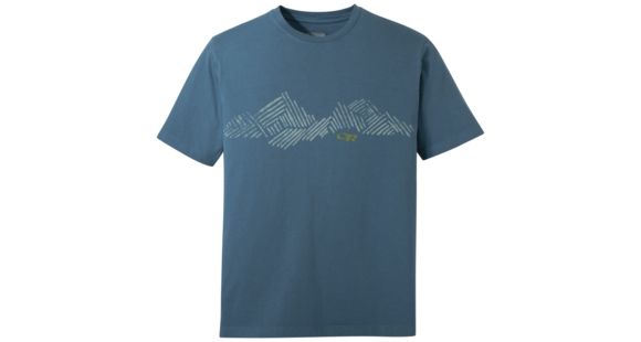 Outdoor Research Mountain Stripe Tee, Men's, Peacock, L, 265930-peacock-L