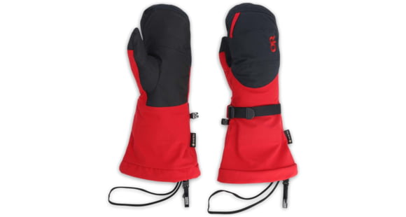 Outdoor Research Mt. Baker II GORE-TEX Mitts, Agate/Black, Extra Large, 3000121892009