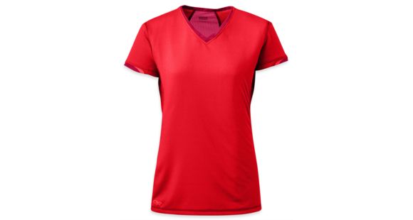 Outdoor Research Octane Short Sleeve Tee - Women's-Flame/Scarlet-Small