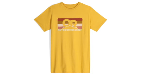 Outdoor Research OR Advocate Stripe T-Shirt, Saffron/Bronze, Medium, 3002232620007