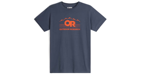 Outdoor Research OR Advocate T-Shirt, Naval Blue/Spice, Small, 2800422618006