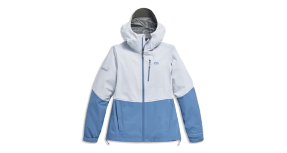 Outdoor Research Aspire 3L Jacket - Women's, Titanium/ascent Blue, Extra Large, 3221073023009