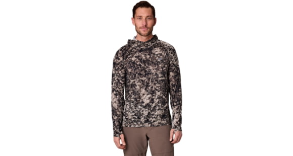 Outdoor Research Echo Hoodie - Men's, Gravel Whiteout Print, M, 2876253099007