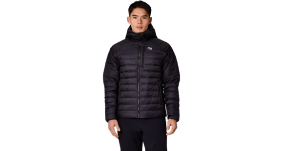 Outdoor Research Helium Down Hoodie - Men's, Black, L, 3227510001008