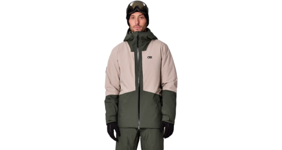 Outdoor Research Snowcrew Jacket - Men's, Dark Laurel/Pro Khaki, XL, 2831903096009