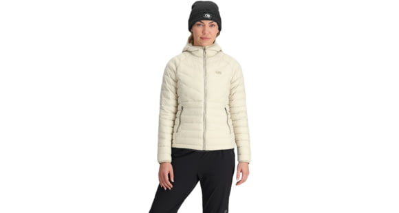 Outdoor Research Transcendent Down Hoodie - Women's, Oyster, S, 3221022652006