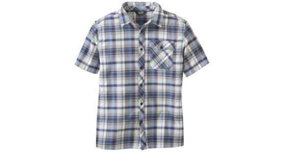 Outdoor Research Pale Ale Short Sleeve Shirt - Men's, Cobalt Large Plaid, Extra Large, 2646121503009