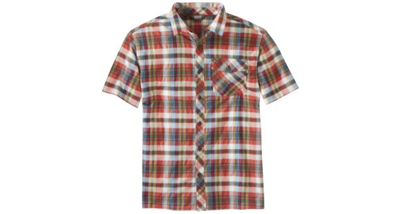 Outdoor Research Pale Ale Short Sleeve Shirt - Men's, Washed Peacock Large Plaid, Large, 2646121554008