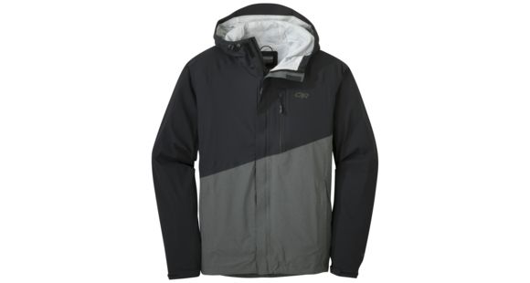 Outdoor Research Panorama Point Jacket, Men's, Black/Charcoal Heather, XL, 264420-blk/chr hth-XL