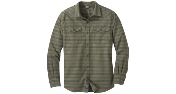 Outdoor Research Pilchuck Long Sleeve Shirt - Men's, Fatigue, Large, 2681220740008