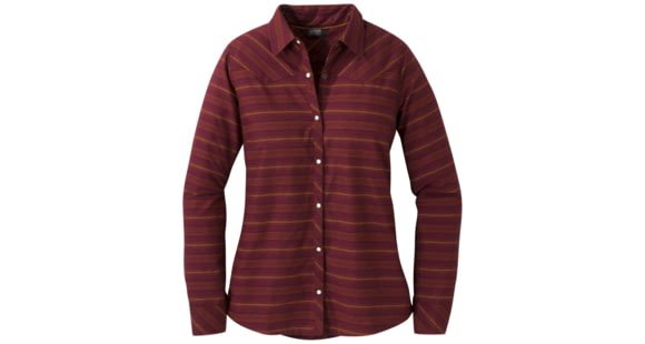 Outdoor Research Pilchuck Long Sleeve Shirt - Women's, Garnet, Extra Large, 2681471295009
