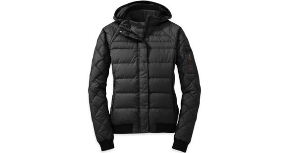 Outdoor Research Placid Down Jacket - Women's-Black-Large, BLACK-LARGE