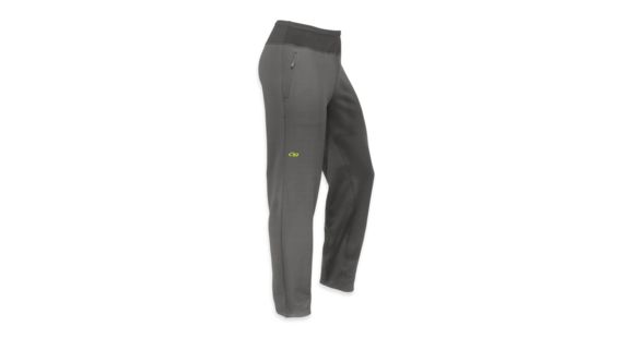 Outdoor Research Radiant Hybrid Tights - Men's-Pewter/Lemongrass-Regular Inseam-Medium, 593343