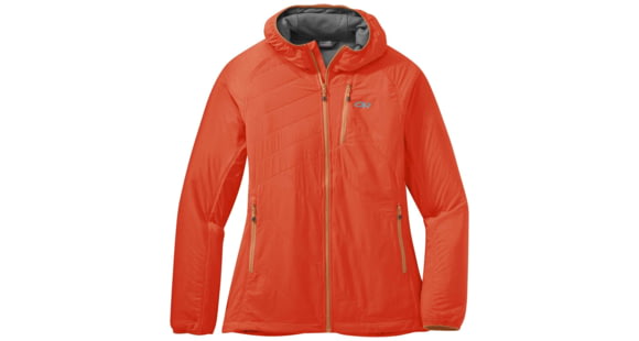 Outdoor Research Refuge Air Hooded Jacket - Women's, Lava, Small, 2714420445006