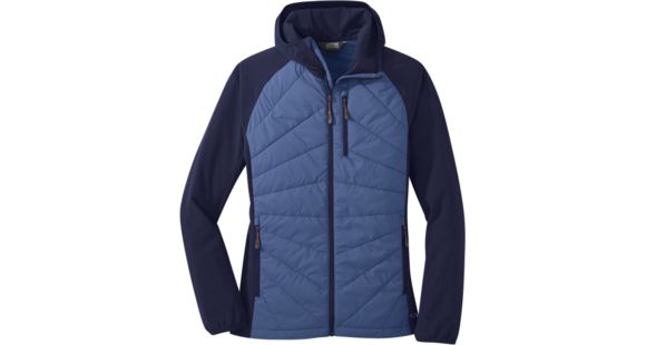 Outdoor Research Refuge Hybrid Hooded Jacket - Women's, Chambray/Twilight, Large, 2691981790008
