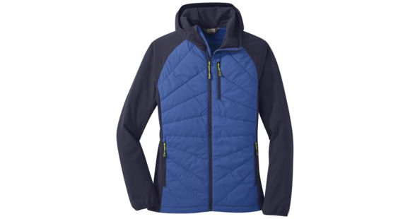 Outdoor Research Refuge Hybrid Hooded Jacket - Women's, Lapis/Naval Blue, Extra Small, 2691981336005