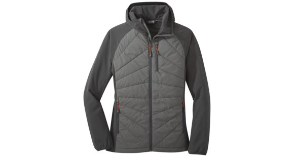 Outdoor Research Refuge Hybrid Hooded Jacket - Women's, Pewter/Storm, Extra Small, 2691981352005