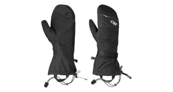 Outdoor Research Revel Shell Mitts, Unisex, Black/Charcoal, M, 243252-black/charcoal-M