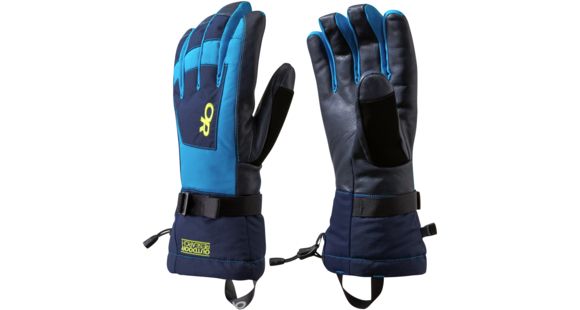 Outdoor Research Revolution Gloves - Men's-Night/Lemongrass/Tahoe-Large, 417980