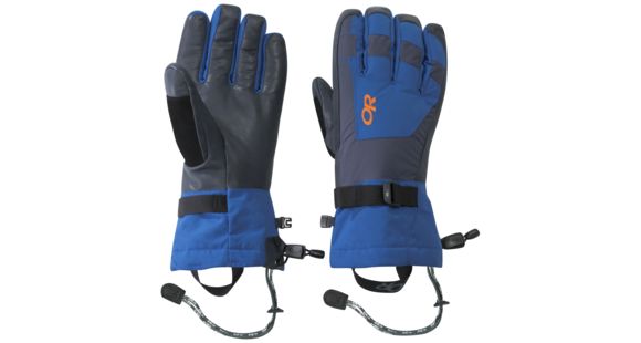 Outdoor Research Revolution Gloves - Men's, Cobalt/Naval Blue/Burnt Orange, Medium, 2433451322007