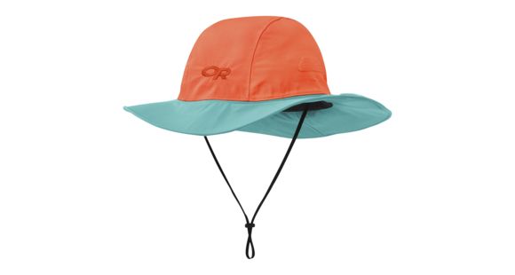 Outdoor Research Seattle Rain Hat, Bahama/Seaglass, Large, 2435051437008