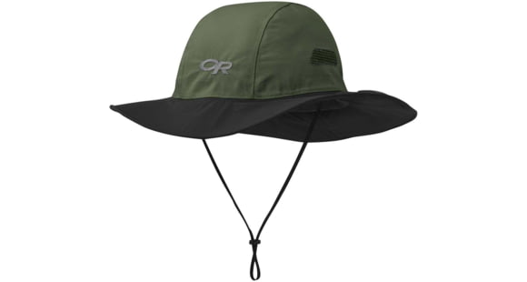 Outdoor Research Seattle Rain Hat, Fatigue/Black, Large, 2801351211008