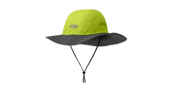 Outdoor Research Seattle Rain Hat, Lemongrass/Dark Grey, Large