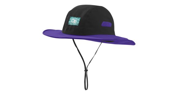 Outdoor Research Seattle Sombrero Retro, Unisex, Black/Purple Rain, M, 264407-blk/prpl rn-M