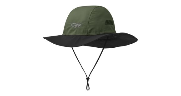 Outdoor Research Seattle Rain Hat, Fatigue/Black, Extra Large, 243505