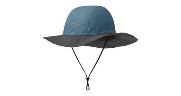 Outdoor Research Seattle Rain Hat, Peacock/Dark Grey, Medium, 243505