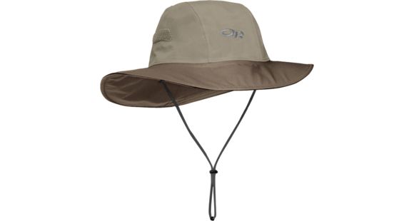 Outdoor Research Seattle Rain Hat, Khaki/Java, Small