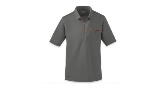 Outdoor Research Sequence Short Sleeve Polo - Men's-Pewter-X-Large