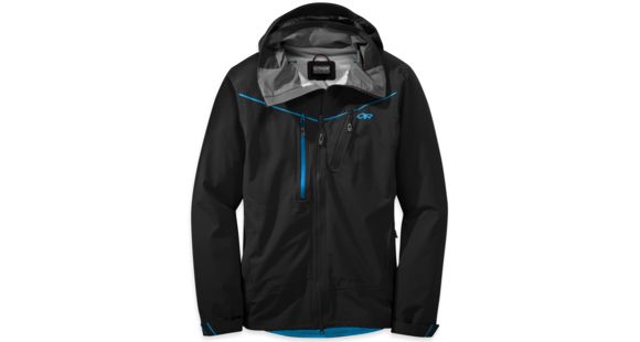 Outdoor Research Skyward Jacket - Men's-Black/Tahoe-Medium