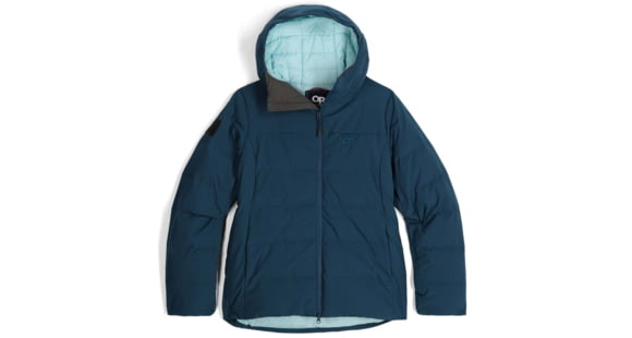 Outdoor Research Snowcrew Down Jacket - Women's, Harbor, Small, 3004702447006