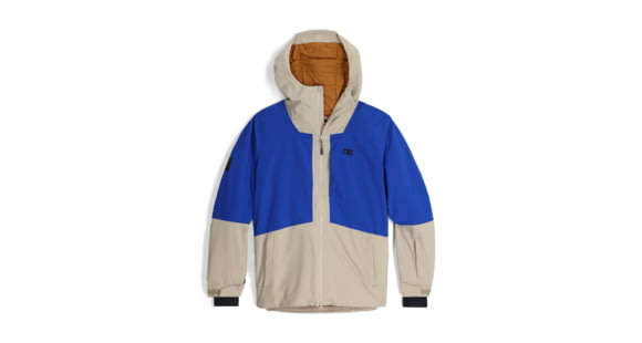 Outdoor Research Snowcrew Jacket - Mens, Pro Khaki/Topaz, Extra Large, 2831902574009