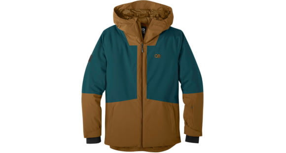 Outdoor Research Snowcrew Jacket - Men's, Saddle/Treeline, 2XL, 2831902052010