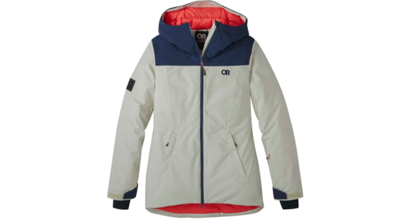 Outdoor Research Snowcrew Jacket - Women's, Sand/Naval Blue, Medium, 2832052063007